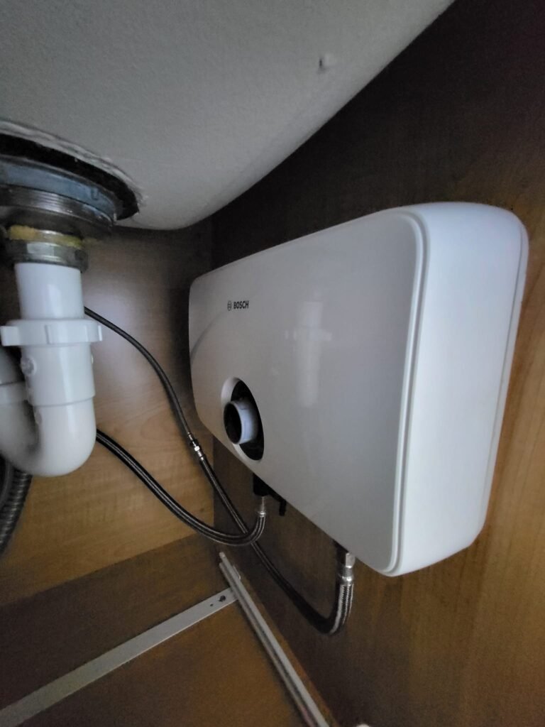 Homepage under a sink